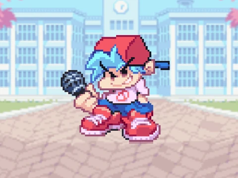 8-bit Boyfriend Trace - Friday Night Funkin