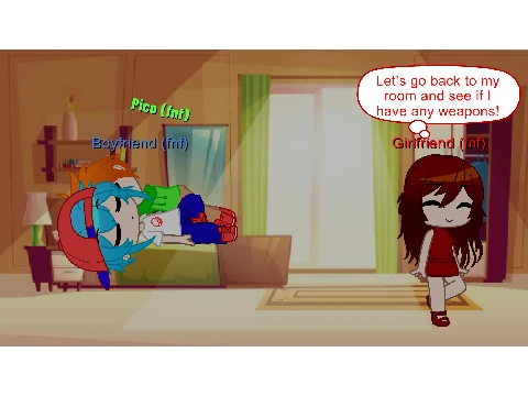 Bf caught cheating on gf Gacha skit Friday Night Funkin’