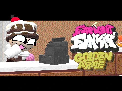 Caked Up Friday Night Funkin VS Dave and Bambi Golden Apple