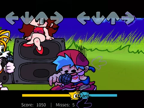 Chasing VS Tails.EXE FNF remix game logo