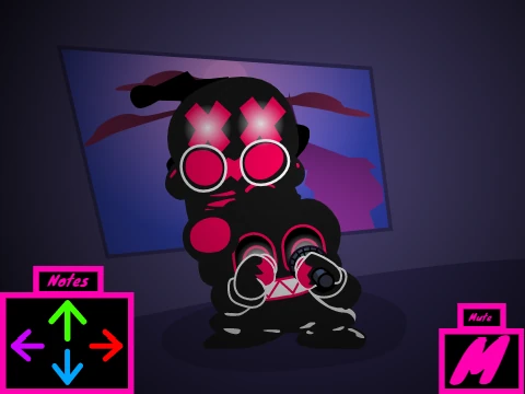 Corrupt Skid & Pump Vector Trace - Friday Night Funkin Corruption