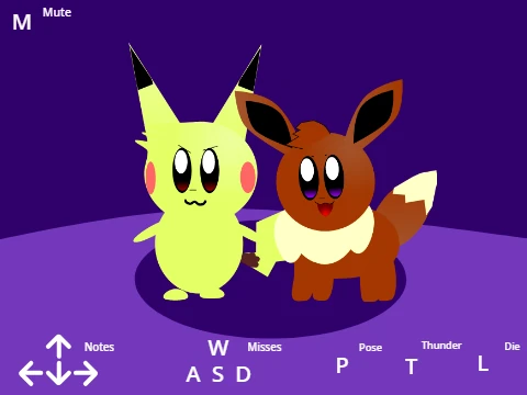 Eevee and Pikachu - Friday Night Funkin Improved