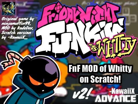 FnF Mod Friday Night Funkin vs Whitty v2 gameplay logo