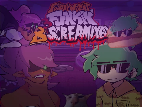 Friday Night Funkin B3 Remixed B3 Screamixed gameplay logo