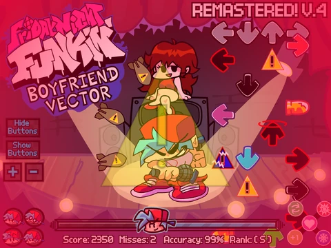 Friday Night Funkin Boyfriend Vector remastered