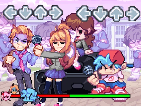 friday night funkin monika mod dreams of roses early acces ver 1.3 wip