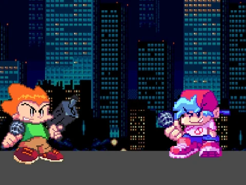 Friday Night Funkin Pixel Template
