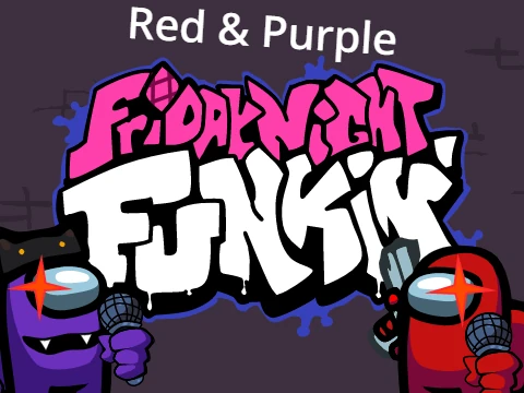 Friday Night Funkin Red & Purple If Friday Night Funkin was Among Us