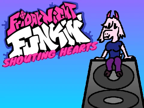 Friday Night Funkin Shouting hearts