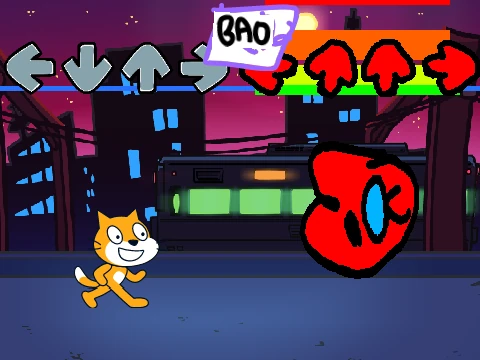 Friday Night Funkin - vs Scratch Cat weird