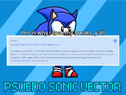 Psuedo Sonic Vector Friday Night Funkin