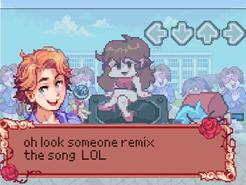 senpai fnf remix music yo