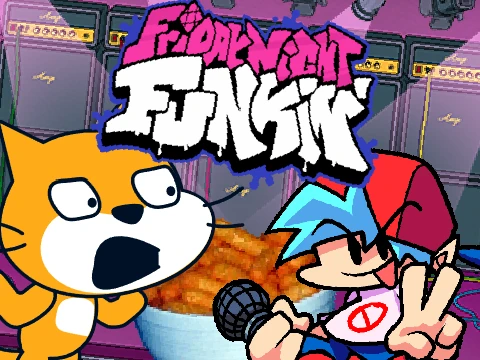 VS Dorkly Scratch cat - Friday night funkin