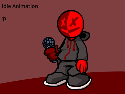 X-Eyes Idle Animation - Friday Night Funkin